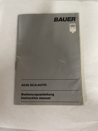 Bauer 5036 sca auto - bauer, sca-auto