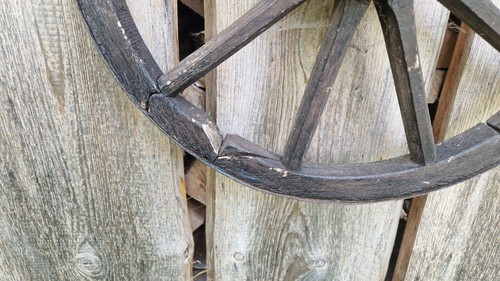 Altes holz rad wagen - altes,